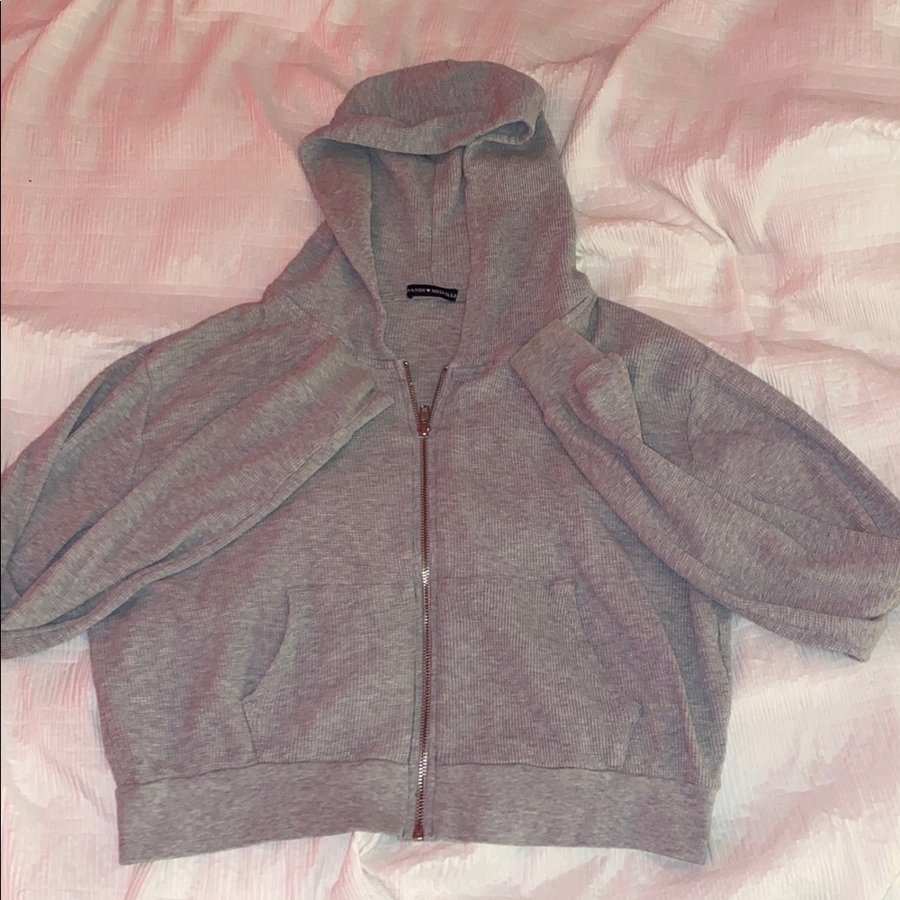 Brandy Melville Zip Up Hoodie